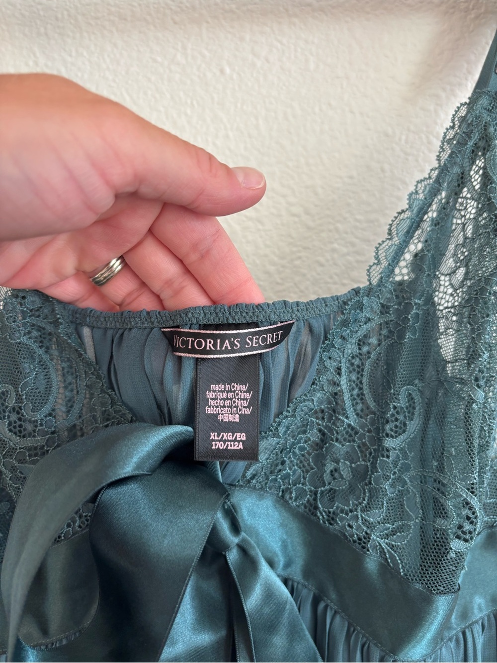 Victoria's Secret lace and pleated chiffon babydoll lingerie chemise size XL - Picture 3 of 6